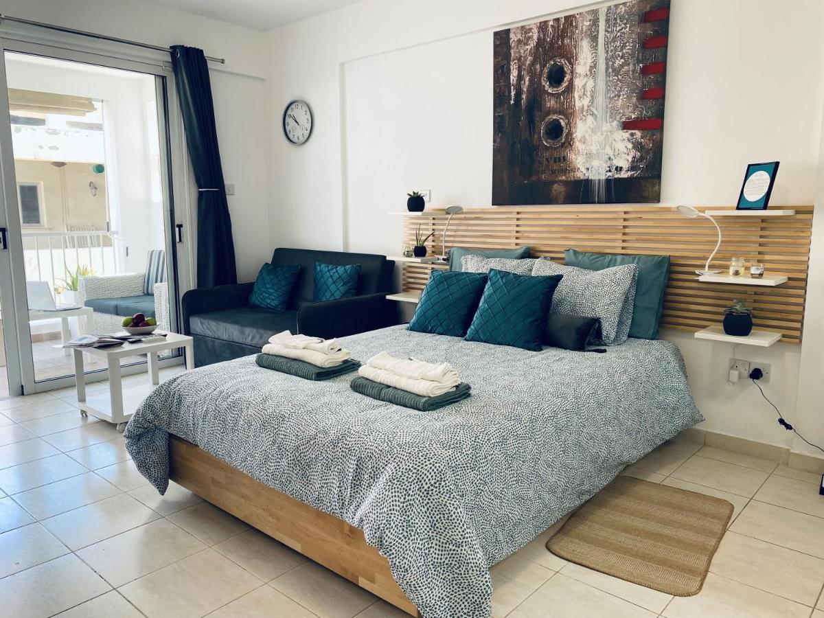 Ev Zin:Cozy, Newly Rennovated, Studio, Swimming Pool B102 Paphos ภายนอก รูปภาพ
